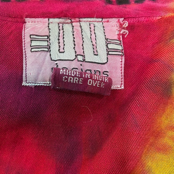 Tie Dye Lace Up Overpiece/Top - Picture 5 of 5